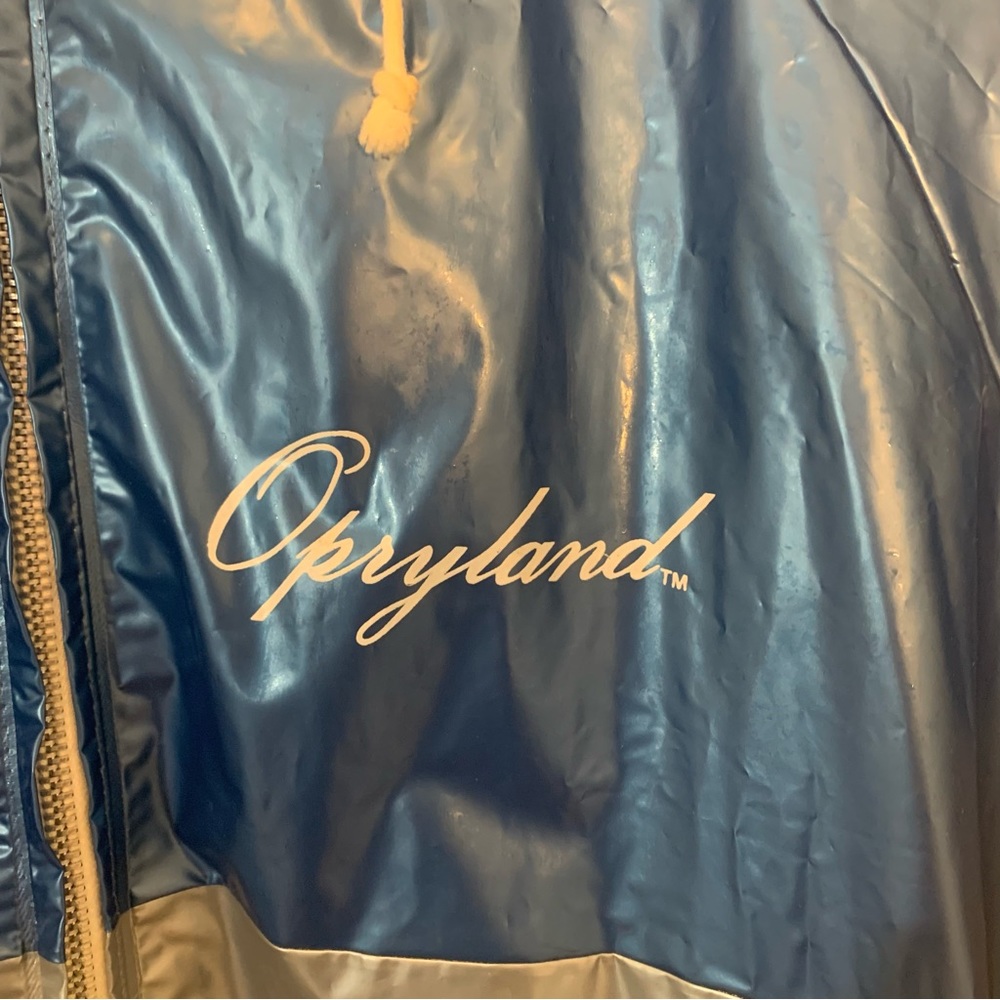Opryland Nashville Blue and Silver Rain Jacket Vintage Size XL - Picture 6 of 14